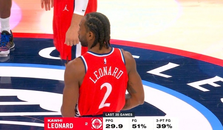 开云体育下载-战神！伦纳德近35场比赛场均29.9分 投篮命中率51%&amp;三分命中率39%